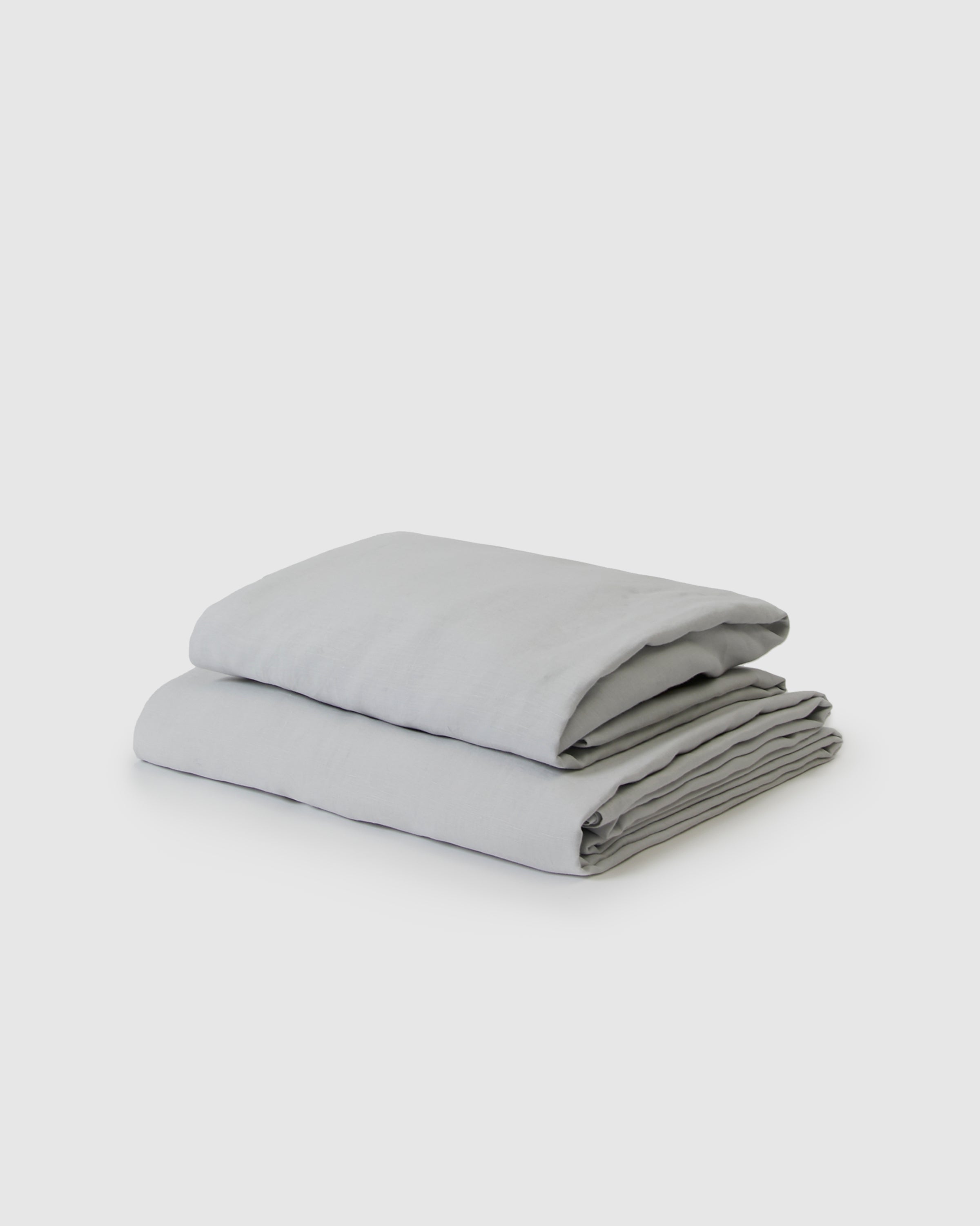 Cool Air Marcel Linen Sheet Set - Glacier